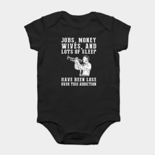 Trumpet Mania: The Hilarious Addiction Tee for Musical Maestros! Baby Bodysuit